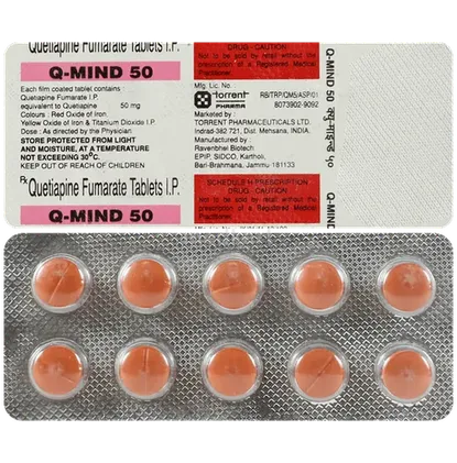 q-mind 50mg tablet 10's